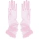 thumbnail image 1 of Xiao Hua pares de guantes de gasa de malla rosa, talla única, para mujer, ideales para ocasiones especiales como vestidos de novia y eventos formales., 1 of 3