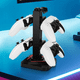 thumbnail image 2 of Soporte universal para mandos de juegos con soporte para auriculares, iluminación RGB y puertos USB Hub, soporte giratorio compatible con PS5/Xbox/Switch - 4 mandos y organizador de auriculares-Negro, 2 of 10