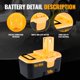 thumbnail image 3 of VANTTECH (Mejorada a 4.8Ah Ni-Mh) Batería de Repuesto 18V P100 para Ryobi 18V Batería P100 P101 ABP1801 ABP1803 BPP1820 Compatible con Herramientas Ryobi 18 Voltios 130224028 130224007 (Paquete de 2), 3 of 7
