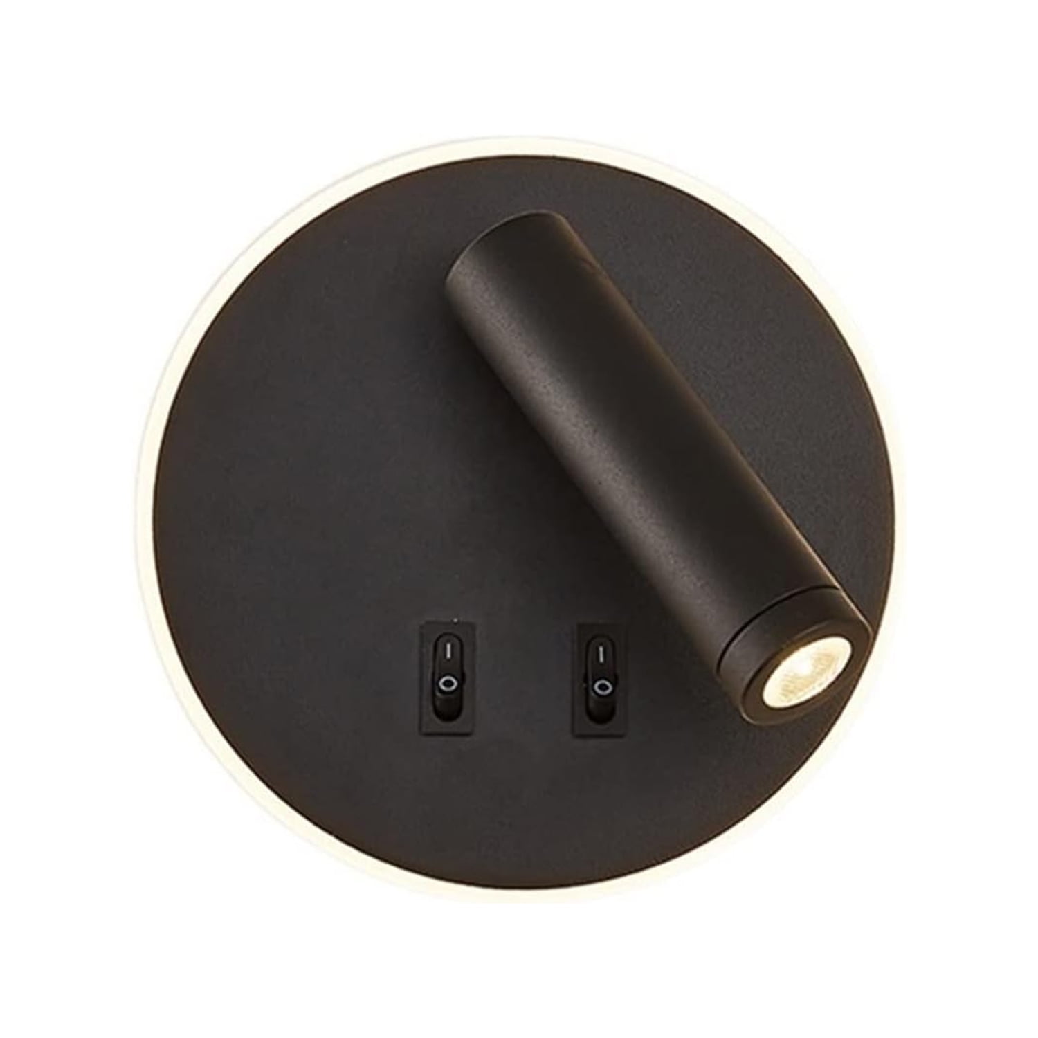 Hb Led - Apliqué Lector Led Round 3w+8w Negro - Luz Cálida