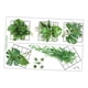 thumbnail image 5 of 2x 3D Plantas Vívidas Rejilla Calcomanías De Pared PVC Para Decoración De Pared Sala De Estar Estilo A, 5 of 5