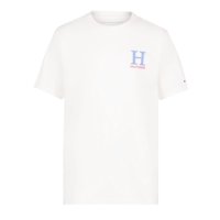 Camiseta Tommy Hilfiger Para Niños, Manga Corta, Cuello Redondo, 10-12 Años