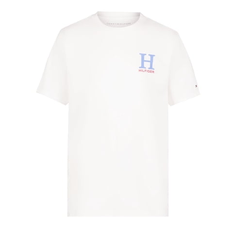 Camiseta Tommy Hilfiger Para Niños, Manga Corta, Cuello Redondo, 10-12 Años