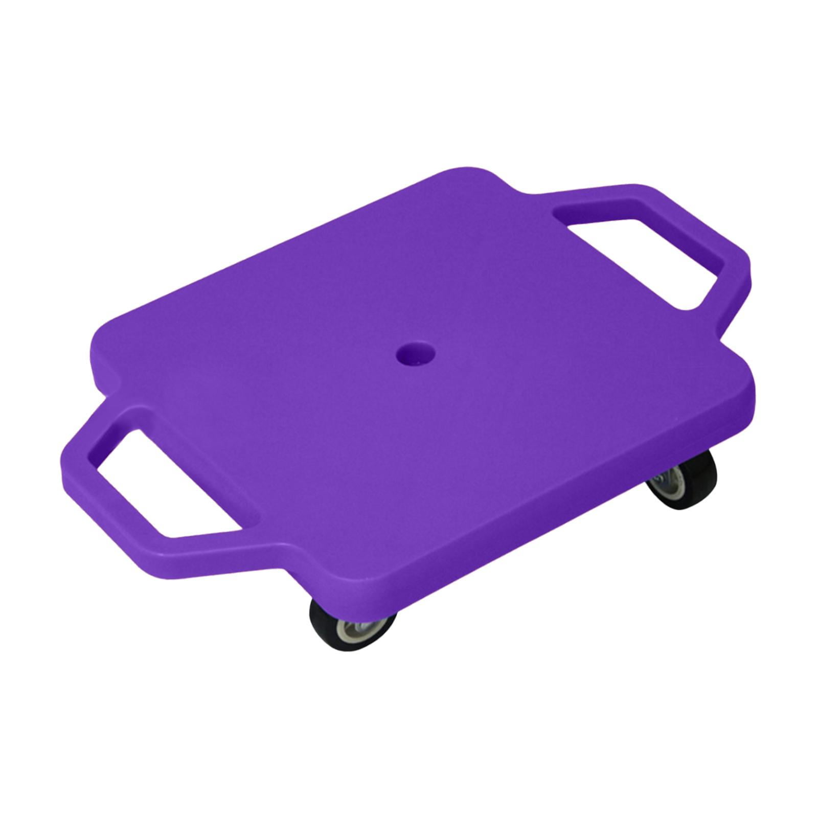Magideal - Tablero De Scooter De Piso Con Manijas Establecidas Con Rodillo Múltiple Con Rodillos Para Niños Para El Patio Trasero En El Área Al Aire Libre Al Air Violeta
