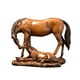 thumbnail image 1 of Estatua De Caballo, Figura Decorativa Creativa Para Centro De Mesa De Entrada De Chimenea, Marrón, 1 of 3