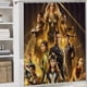 thumbnail image 5 of Eternos-theme 4-Piece Shower Curtain Set with Rugs, Waterproof Bathroom Decor Set Includes Bath Mat, U-Shaped Rug, Toilet Lid Cover and Curtain with Hooks, 5 of 6