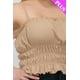 thumbnail image 3 of Top Corto Fruncido con Capas de Talla Grande, 3 of 5