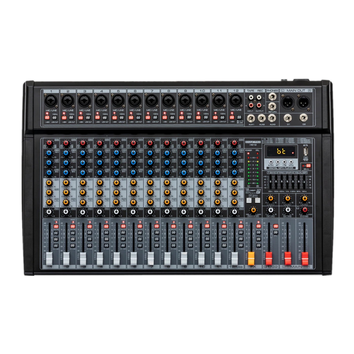 Mixer Analogo 12 Canales Onax Pro Hs12