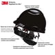 thumbnail image 2 of Casco de seguridad 3M SecureFit H-712SFV-UV negro mediano, 2 of 7