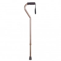 First Care - Bastón De Apoyo Mango Curvo Bronce Con Lazo