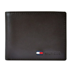Cartera Tommy Hilfiger, Delgada, Elegante, Casual, De Cuero Plegable Para Hombre