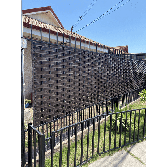 Valstore Deco Design - Cinta Plástica Cubre Cercos Café 3 M2