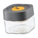 thumbnail image 3 of Tarro De Almacenamiento De Vidrio Reutilizable Con Tapa, Tarro Hermético Para Alimentos, Para Especias, Pasta, Aperitivos, Gris, 500 Ml, 3 of 3