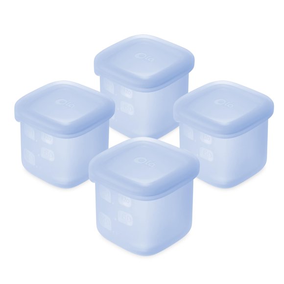 Almacenamiento de alimentos Olababy 4 unidades 120 ml Azul