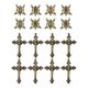 thumbnail image 1 of Piezas para rosario Cluksik - Juego de 4 unidades con acabado dorado/plata, 1 of 7