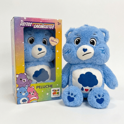 Toyng - Peluche Gruñosito Azul 25 Cm En Caja - Ositos Cariñositos