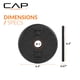thumbnail image 4 of Set De Discos De Peso Barbell De Hierro Fundido Estándar De 1 Pulgada 5 Lb, 4 of 5