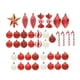 thumbnail image 2 of Juego De 40 Adornos De Bolas De Navidad, Decoración Navideña Para Cumpleaños, Festival, Patio, Color Rojo, 2 of 3