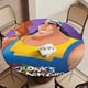 thumbnail image 5 of Las locuras del emperador-theme Fitted Round Tablecloths Elastic Edged Table Covers Waterproof Table Cloth for Kitchen Holiday Party Tables Decor 150cm, 5 of 6