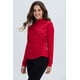 thumbnail image 2 of Polera Mujer Aplicación Arrugado Rojo Oscuro, 2 of 4
