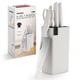 thumbnail image 1 of Juego de cuchillos FIKSHOT de cocina de 6 piezas con bloque y afilador, 1 of 8