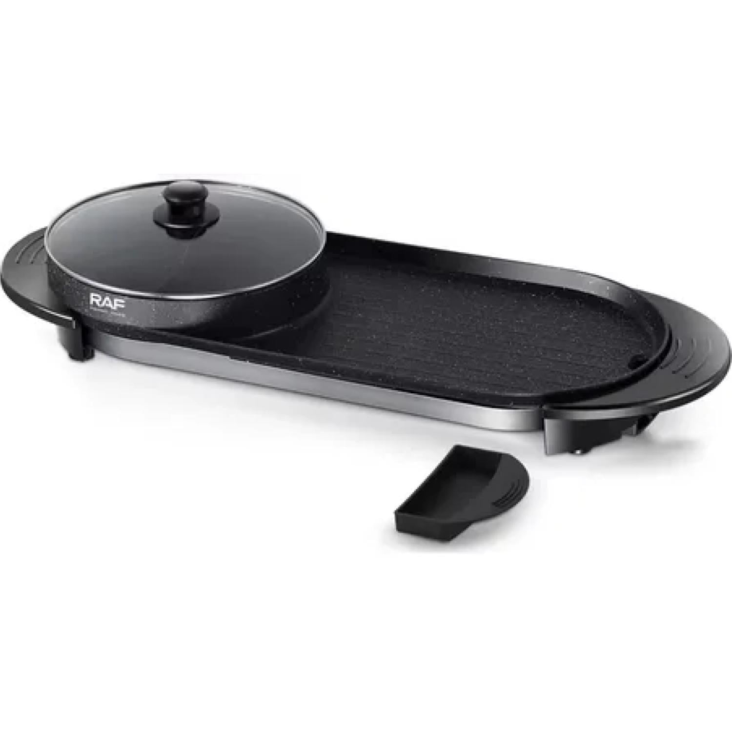 Raf - Parrilla Plancha Sarten 2 En 1 1800w Negro R5413