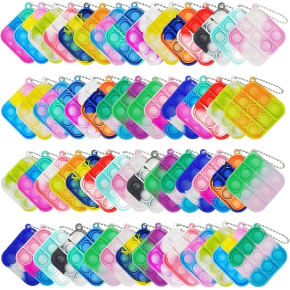Mini Pop Bubble 120pcs Silicone Llavero Antiestrés