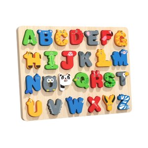 Bothyi - Rompecabezas De Animales Del Alfabeto, Juguete De Aprendizaje Preescolar Para El Hogar, El Coche Y El Avión.