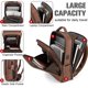 thumbnail image 2 of Mochila Para Portátil Leather De 15 6 Pulgadas Con Puerto De Carga Usb, 2 of 8