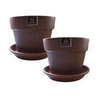 Pottery - Set De 2 Maceta Greta 23Cm Morena Y Sus Platos