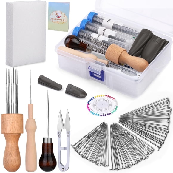 Kit de agujas de fieltro IMZAY, herramientas de fieltro con 60 agujas