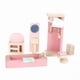 thumbnail image 1 of Juego De Sala De Juguete De Madera Accesorio Para Muebles De Casa De Mu?ecas Rosa Claro, 1 of 5
