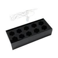 Bothyi - Florero De Acrílico Florero Rectangular Florero Para Sala De Estar Foto Prop Fiesta 10 Agujeros