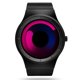thumbnail image 1 of Reloj SINOBI de Diseño Creativo con Malla de Acero Negro y Púrpura, 1 of 7