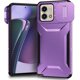 thumbnail image 4 of Funda Resistente para Motorola Moto G Stylus 5G 2023 con Tapa Deslizante y Protección Militar Morado, 4 of 6