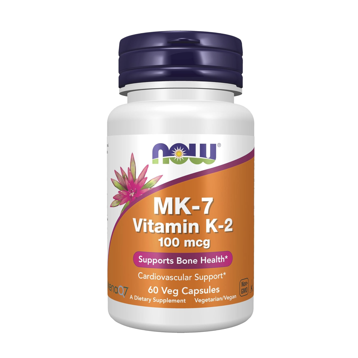 Mk-7 Vitamina K2 100 Mcg, 60 Veg Caps, Now Foods, Usa