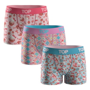 Top - Bóxer Medio Niña Algodón Pack 3 Hello Kitty C6