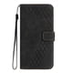 thumbnail image 5 of Funda tipo cartera para Xiaomi 15 Pro con tarjetero, bolsillo para billetes, soporte, cierre magnético y correa para la muñeca, funda tipo folio con textura geométrica negro, 5 of 5