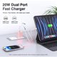 thumbnail image 5 of Cargador USB REKNA 20W USB-C y USB-A paquete de 4 unidades rosa, 5 of 7