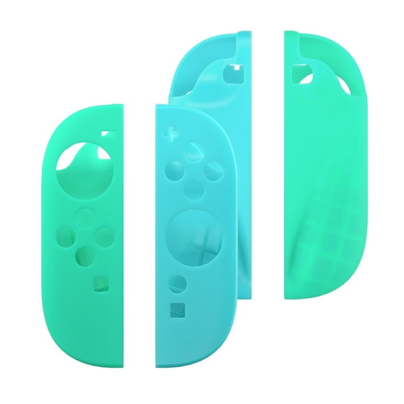 Funda de Silicona AARONMEI para Control Joy-Cons Nintendo Switch 2 Verde Azul
