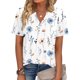 thumbnail image 2 of Blusa Zeagoo Mujer Cuello V Manga Corta Bajo Asimétrico, 2 of 3