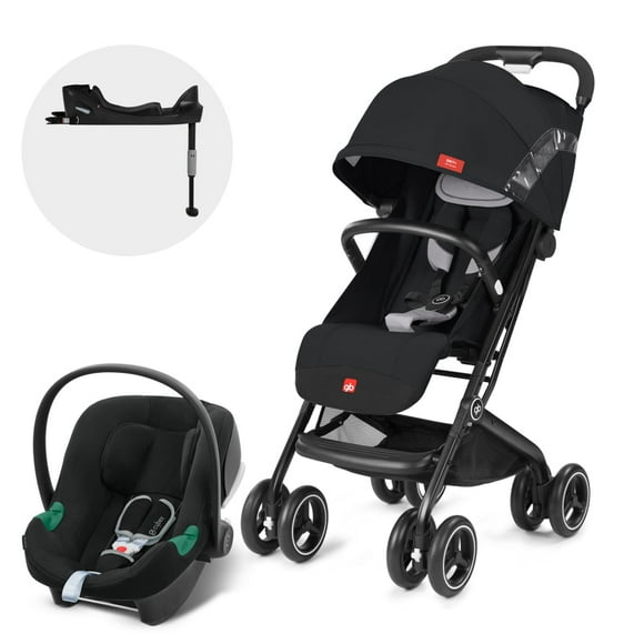 Coche Travel System Qbit Plus AT Negro + Aton B2 + Base