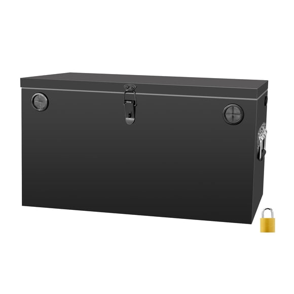 Caja Para Baterías 12v Impermeable De Acero Para Dos Baterías 56x22x30 Cm