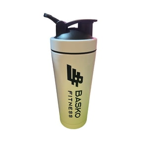 Basko Fitness - Shaker Acero Inoxidable Blanco