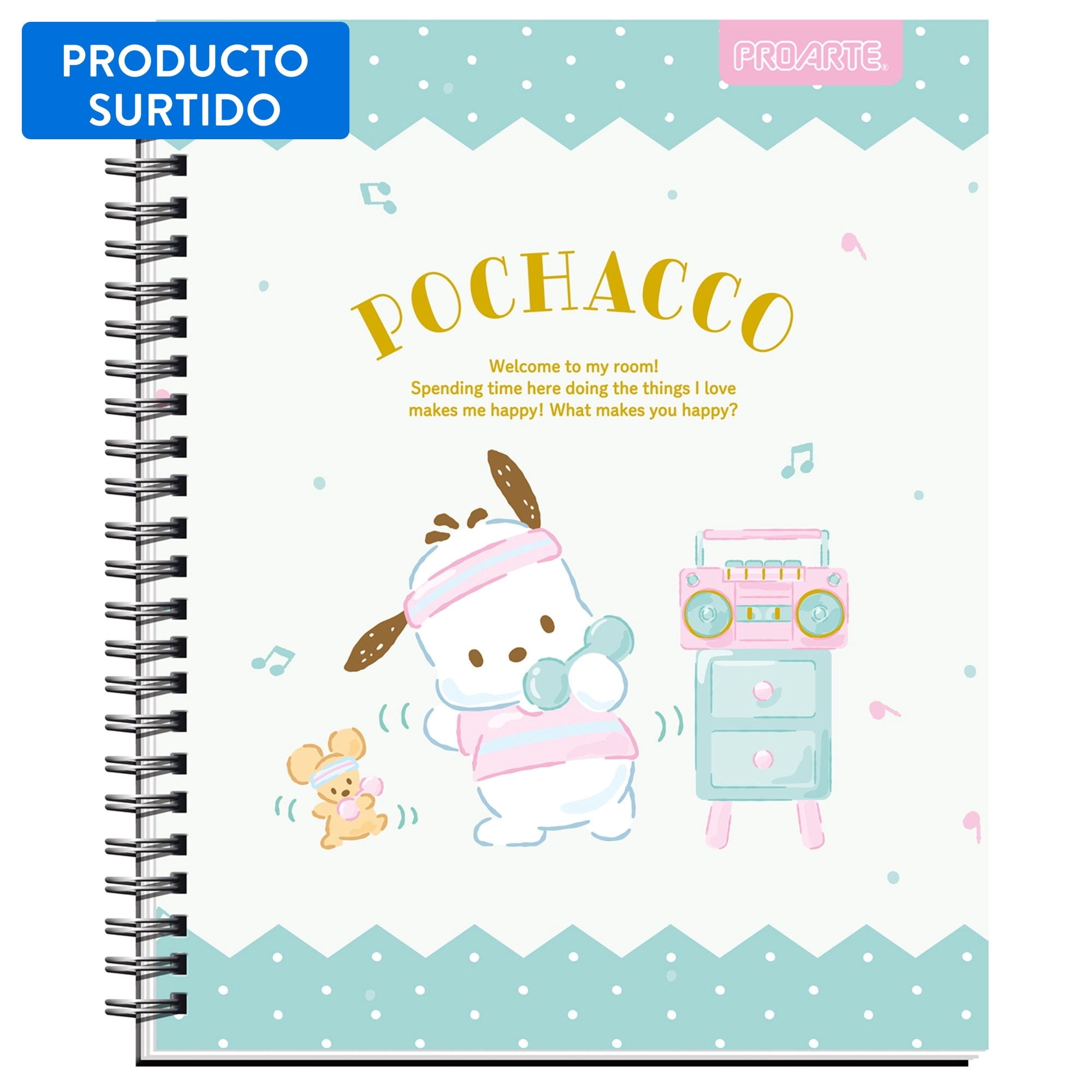 Cuaderno Universitario Ted Ed Pochacco 100 Hj 7mm Proarte