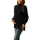 thumbnail image 4 of INSPIRE CHIC Suéter de Cuello Alto de Manga Larga con Abertura en el Dobladillo para Mujer M Negro, 4 of 6