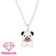 thumbnail image 1 of Collar Plata 925 De Perro Carlino Con Epoxi Blanco Y Negro, 1 of 2