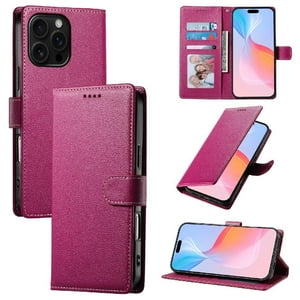 Funda Para Foxdock Iphone 16 Pro– Cuero Premium, 3 Ranuras Para Tarjetas, Protección Contra Impactos