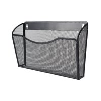 Magideal - Cesta De Alambre De Metal, Organizador De Escritorio, Contenedor Multiusos, Cesta De Montaje En Pared, Colgante Para El Hogar, Oficina, Sala De Estar,