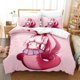 thumbnail image 1 of Monster Musume Bedding Set Single Twin Full Size Bed Set Adult Kid Bedroom Duvet cover Sets Anime Bed Sheet Set Bed Sheets, 1 of 5
